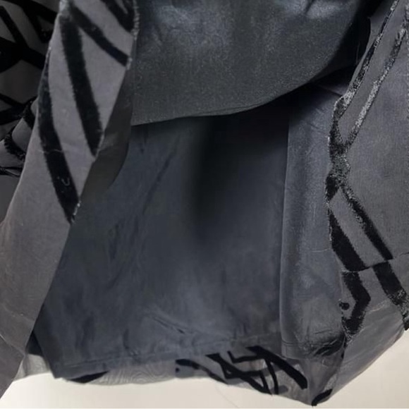 REVOLVE Lace-up Velvet Sheer Shift Dress | LBD - Picture 7 of 7